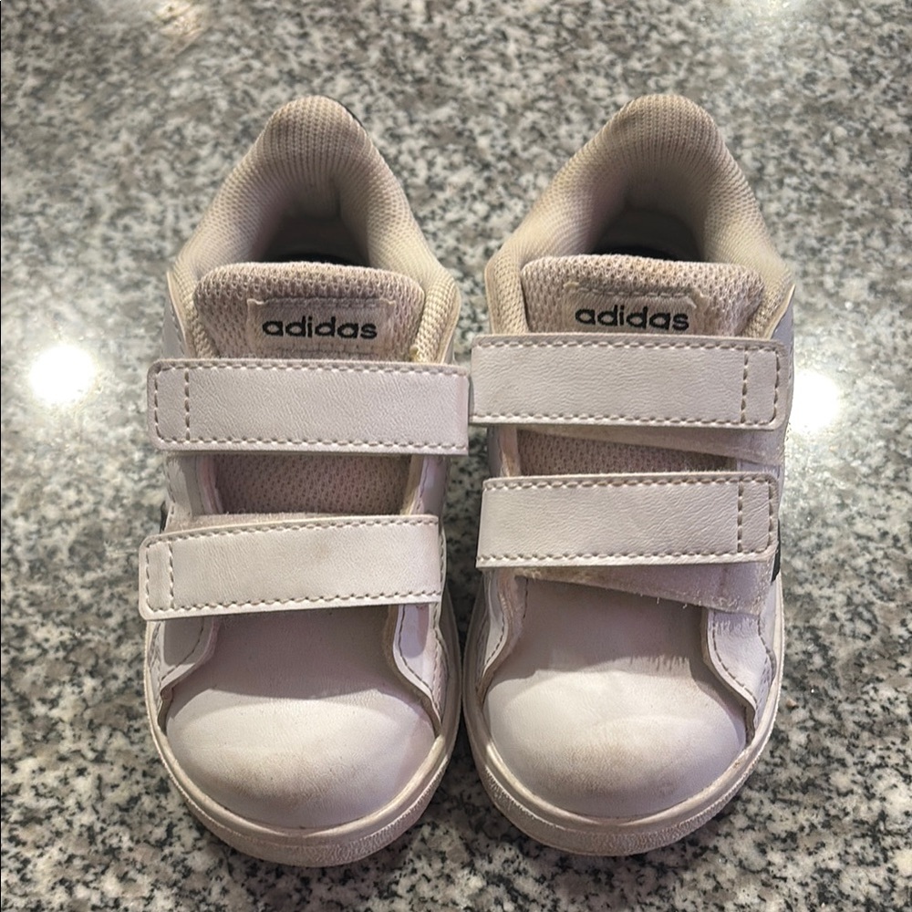 Adidas Kids White Sneakers